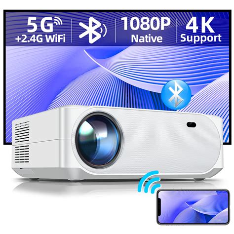 Buy Projector With 5G WiFi And Bluetooth 5 1 ACROJOY Native 1080P Mini