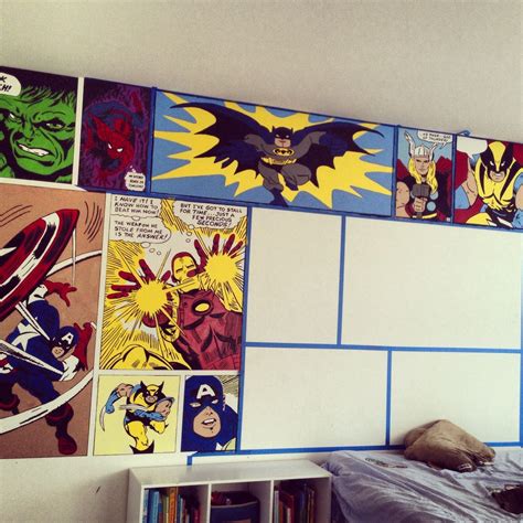 Marvel Bedroom Superhero Bedroom Superhero Theme Comic Book Room