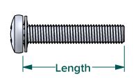 Metric SEMS Machine Screws Phillips Pan Head W Internal Tooth Washer