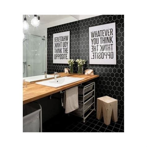 Black By Hexagon Tiles