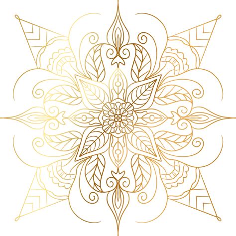 Patrón De Oro Sombreado Vector Material Planta Png Patrón Clásico Patrón Tradicional Patrón