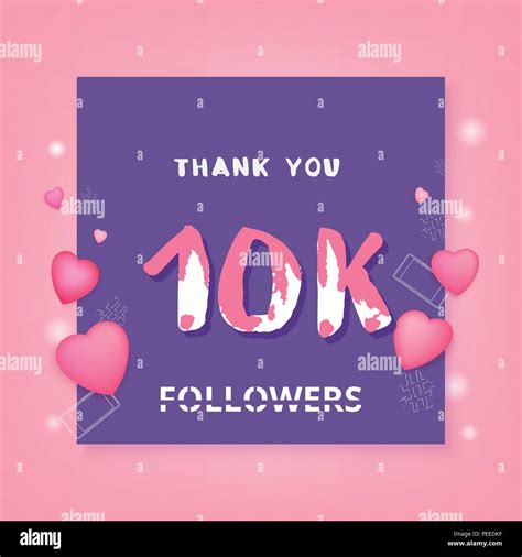 K Followers Thank You Square Banner Template For Social Media Post