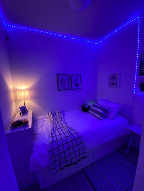 Cozy Bedroom Makeover with Purple Lights