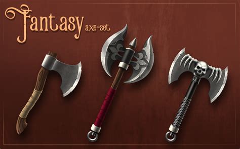 FANTASY-axe-set | OpenGameArt.org