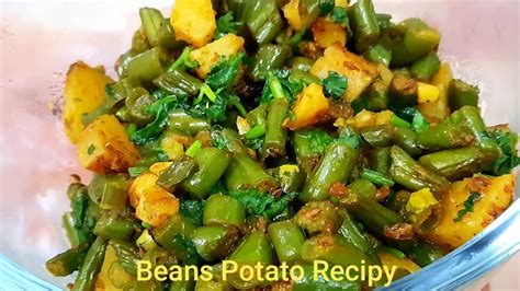 Green Beans Potato Recipe Beans Aloo Ki Tasty Sabji Nutritious Beans