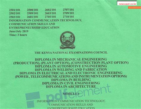 Building Construction 1 Technical Drawing And Construction Plant Knec