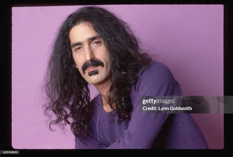 Studio Portrait Of Frank Zappa He Is Shown In A Head And Shoulders