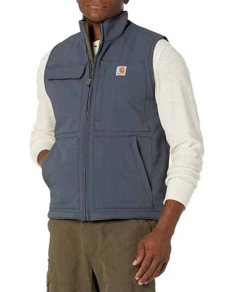 Carhartt Synthetic Super Dux Relaxed Fit Sherpa Lined Vest In Blue For