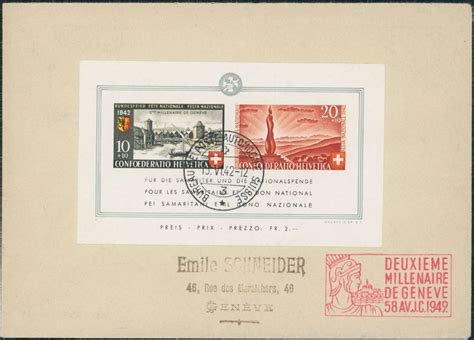 1942 Pro Patria Block Ersttagsbrief FDC ET Kaufen Auf Ricardo