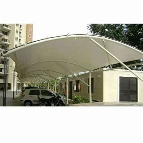 Dome Mild Steel Frame Residential Car Parking Tensile Structure