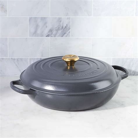 Le Creuset Signature Qt Graphite Grey Enameled Cast Iron Braiser