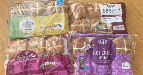 Tesco Lidl Aldi Sainsbury S We Compared Supermarket Hot Cross Buns In Time For Easter But