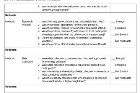 Solved Critical Appraisal Practice Part II Chegg