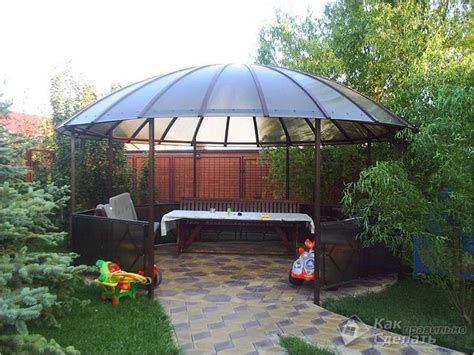 Чем покрыть крышу беседки - выбор кровли (+фото)
