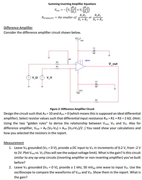 Solved Summing Inverting Amplifier Construct the Summing | Chegg.com