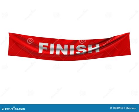 Finish Banner Stock Illustration Illustration Of Backdrop 10836956