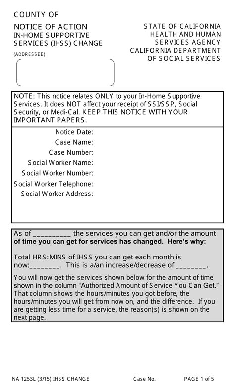 Ihss Forms Printable