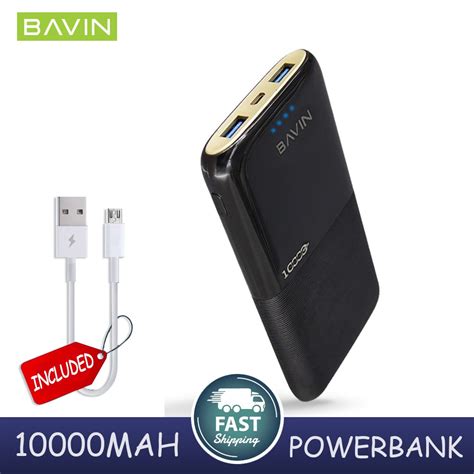 BAVIN PC097 10000mAh Powerbank W Universal Dual 2A USB Fast Charger