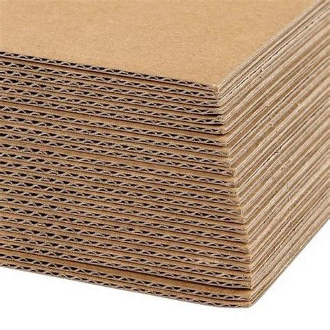 Wood Pulp Brown Mm Corrugated Packaging Sheet Packaging Type