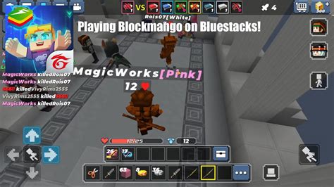 Playing Bedwars On Bluestacks Pc Blockman Go Youtube