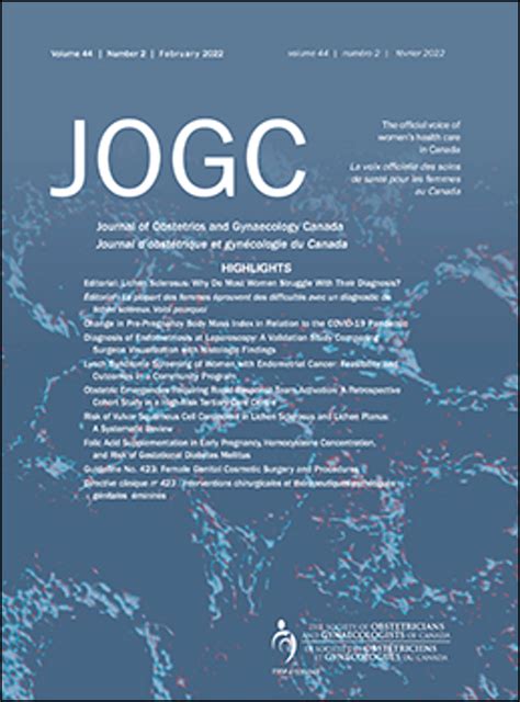 Journal Of Obstetrics And Gynaecology Canada Elsevier Pharma Solutions