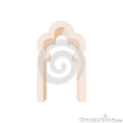 Trefoil Arch Icon, Cartoon Style Vector Illustration | CartoonDealer ... 