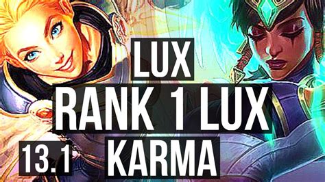 LUX Caitlyn Vs KARMA Varus SUP Rank 2 Rank 1 Lux 1 2 12 KR