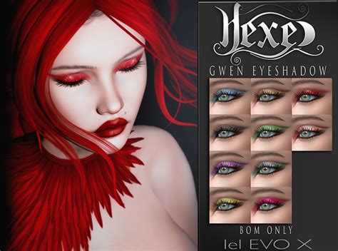 Second Life Marketplace Hexed Gwen Eyeshadow Bom Evox