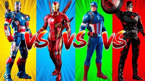 Superhero Color Dance Challenge Warrior Iron Man Vs Iron Man Vs Captain America Vs Captain Hydra