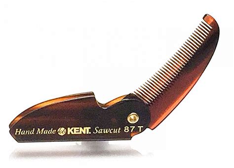 Kent Folding Beard And Moustache Comb 87t Mens Room Barber Shop Store