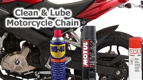 How To Clean And Lube Your Motorcycle Chain Diy Bike Maintenance Youtube