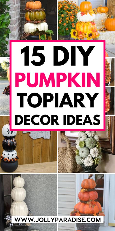 15 Best Pumpkin Topiary Diy Jolly Paradise