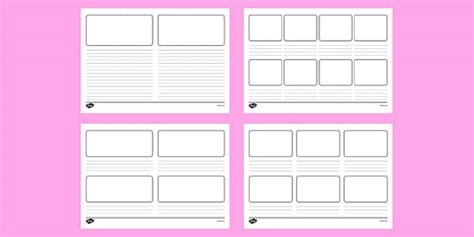 Storyboard Template Creative Writing Cartoon Twinkl