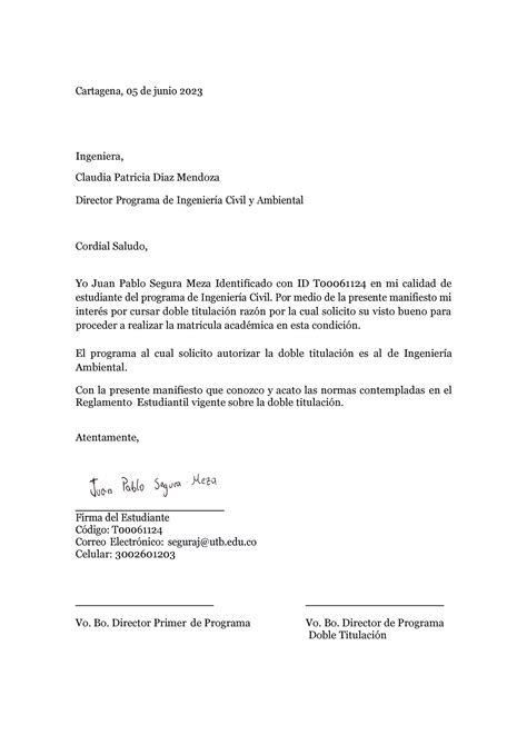 Carta DE Doble Titulacion Juan Pablo Segura Meza T00061124