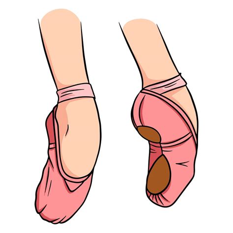 Ballet Pointe Shoes 2253779 Vector Art At Vecteezy