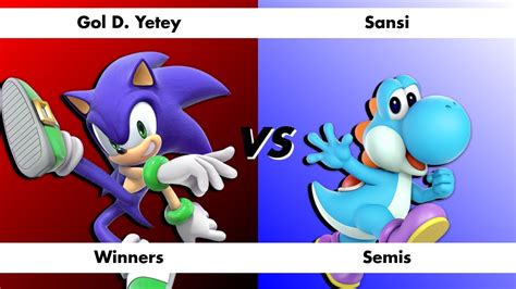 Smash Respawn Winners Semis Gol D Yetey Sonic Vs Sansi