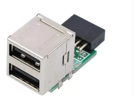 Placa mãe De 9 Pinos Para 2 Portas Usb 2 0 A Interna Fêmea