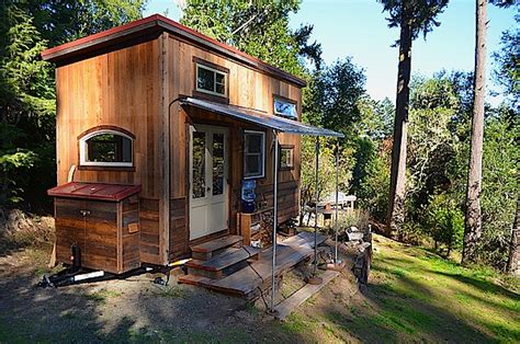 Colin S Coastal Cabin One Of A Kind Tiny Home On Wheels Tiny House Pins