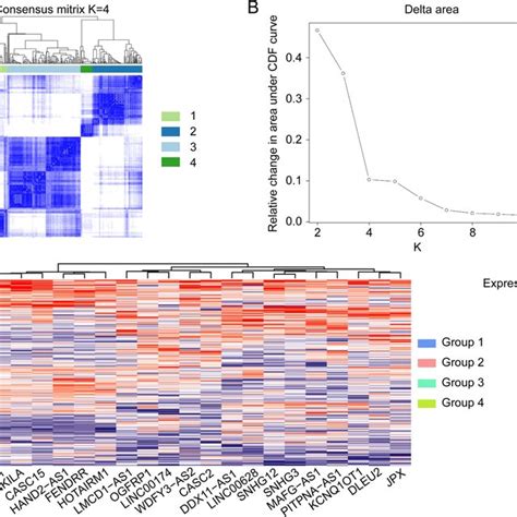 Consensus Clustering Of HCC Samples Based On 20 LncRNAs Related To