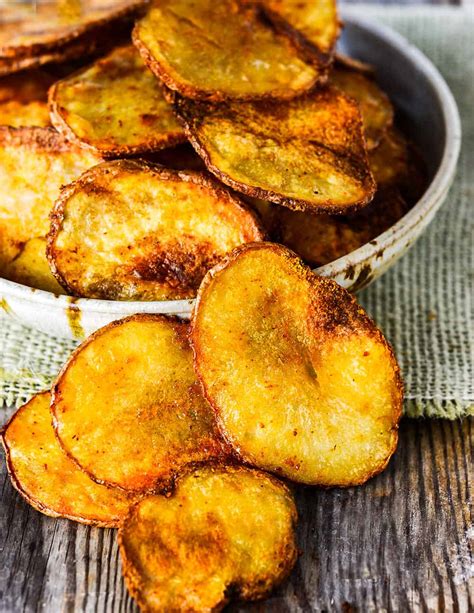 Oven Baked Bbq Potato Chips Healthier Steps