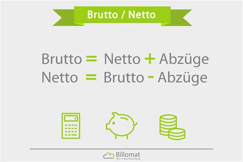 Brutto Netto Was Ist Brutto Netto Billomat