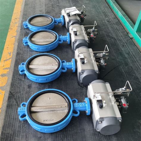 Pneumatic Wafer Ductile Iron Butterfly Valve Solenoid Valve Ball Valve