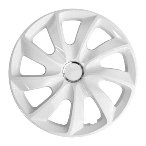 Enjoliveurs de roue set complet de 4 pièces NRM Stig blanc 17