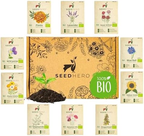 Bio Essbare Bl Ten Samen Set Sorten Blumensamen Aus Biologischem