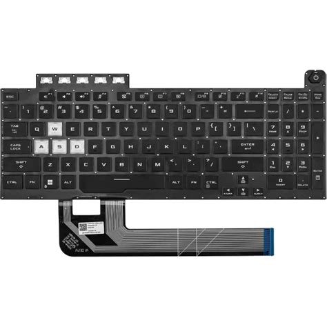 Teclado ASUS TUF Gaming A17 FA706QE FA706QM FA706QR Color Negro En