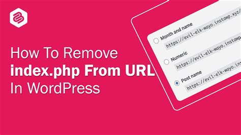 How To Remove Index Php From In WordPress YouTube