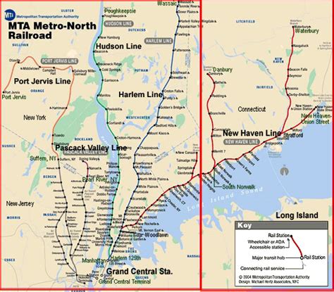 City of New York : New York Map | MTA Metro North Railroad Route Map