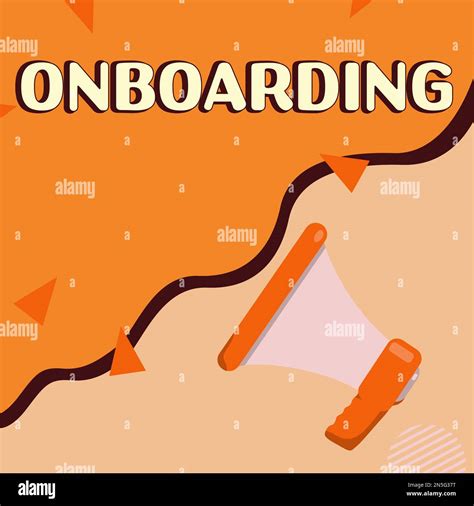 Sign Displaying Onboarding Business Concept Action Process Of