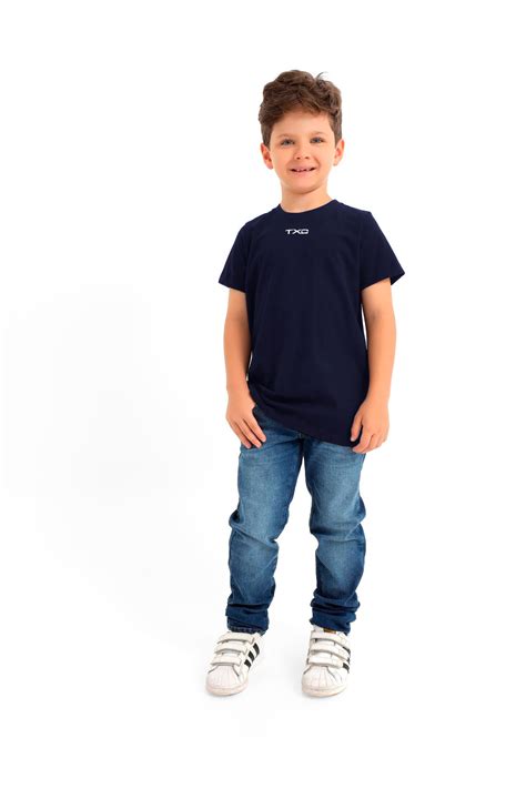 Camiseta TXC Brand Infantil 19729I Azul Marinho