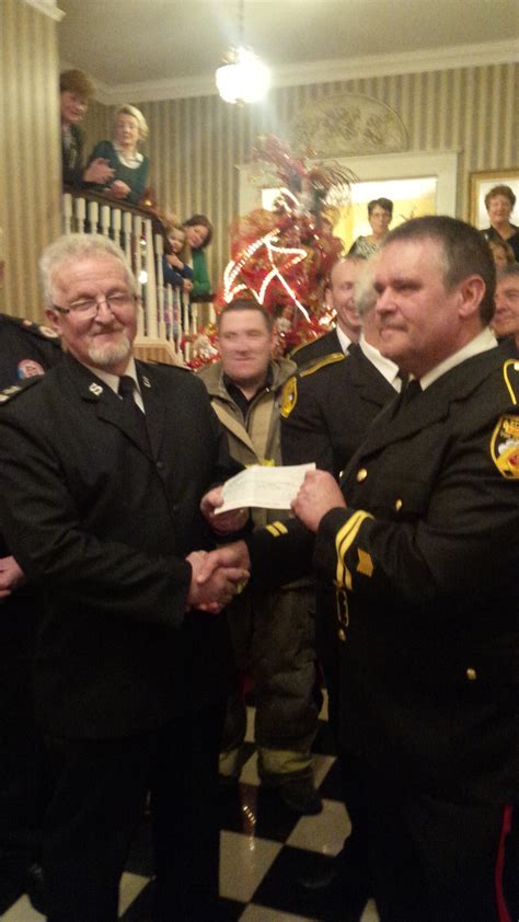 St Johns Firefighters Donate To Salvation Army St Johns Fire